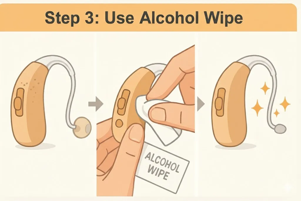 Use Alcohol Wipe for Deeper Cleaning